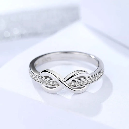 Elegant Diamond Sterling Ring