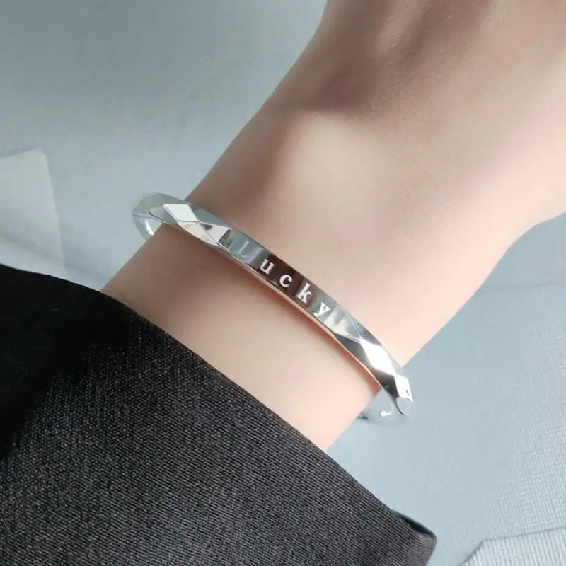 Sterling Silver 999 Lucky Bracelet for Ladies