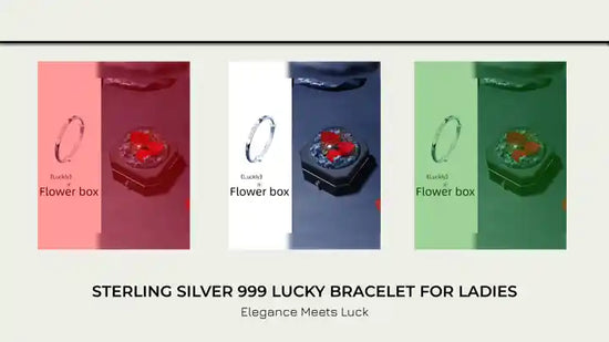 Sterling Silver 999 Lucky Bracelet for Ladies by@Outfy