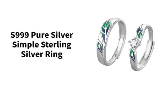 S999 Pure Silver Simple Sterling Silver Ring by@Outfy