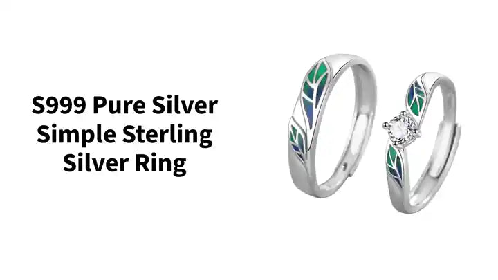 S999 Pure Silver Simple Sterling Silver Ring by@Outfy