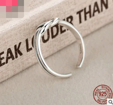 Elegant S925 Silver Knot Ring